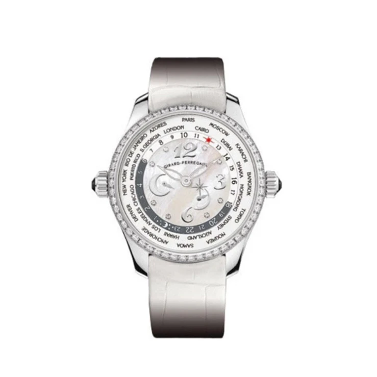 Girard Perregaux WW.TC Stainless steel & Diamonds Lady's Watch