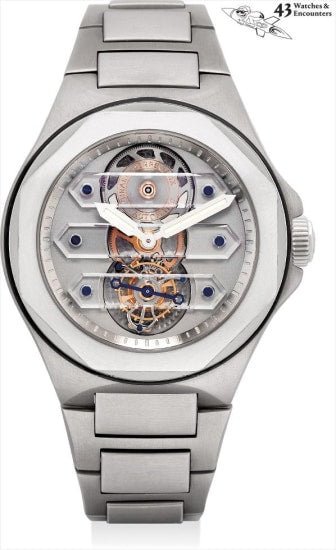 Girard-Perregaux Laureato Triple Bridge Tourbillonr Titanium Men's Watch