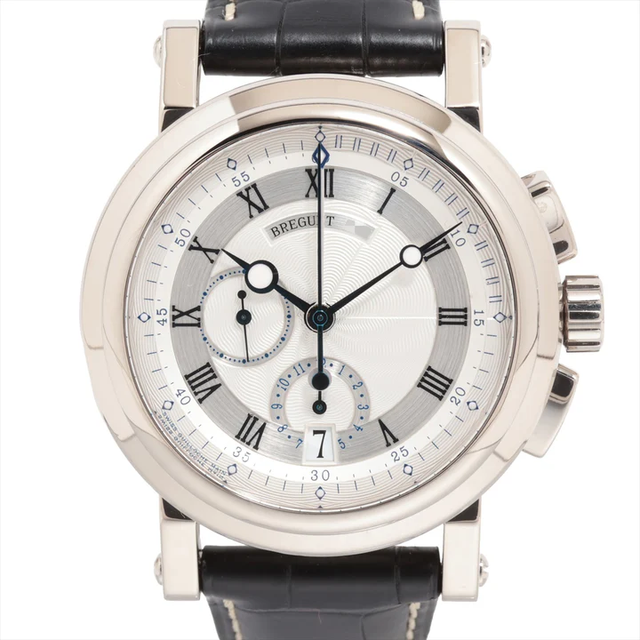 Breguet Marine Chronograph 18K White Gold Men's Watch