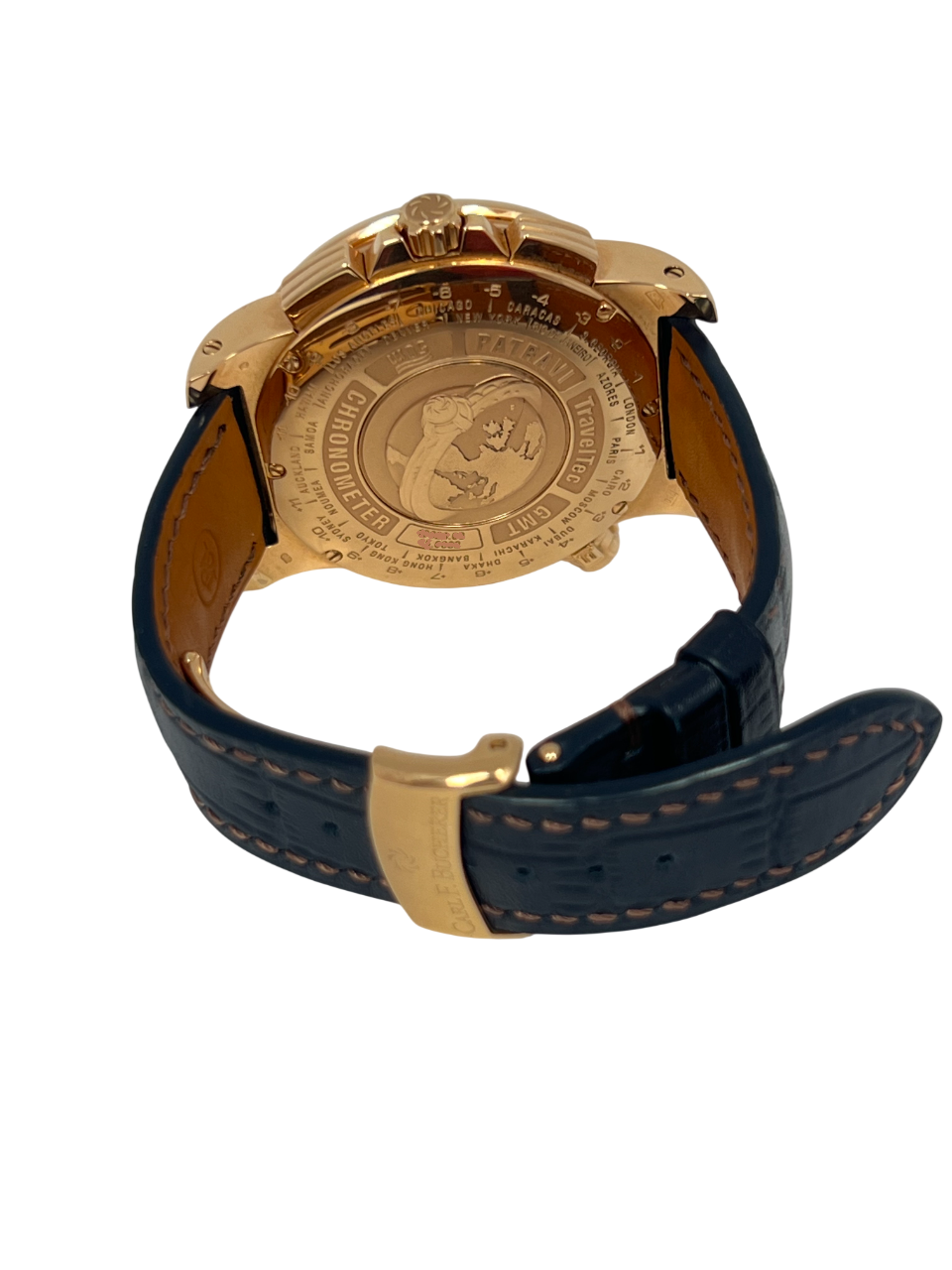 Carl F. Bucherer Patravi TravelTec GMT Chronograph 18K Rose Gold Men's Watch
