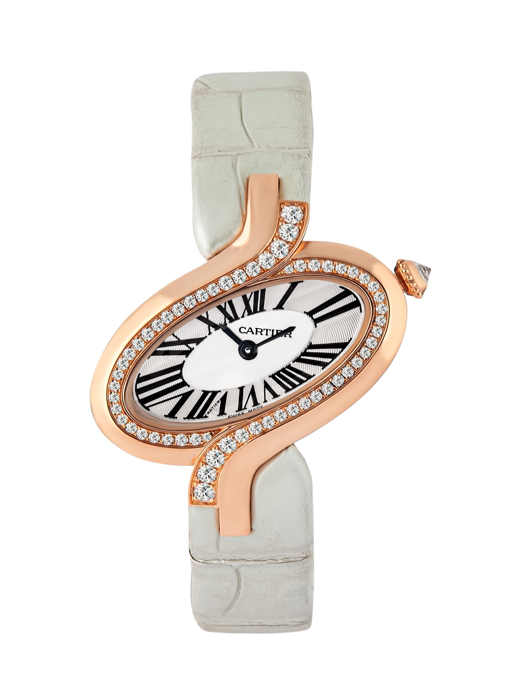 Cartier Delice 18K Rose Gold & Diamonds Lady's Watch