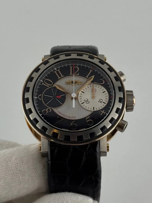 DeWitt Academia Chronographe Séquentiel Rose Gold & Titanium Men’s Watch