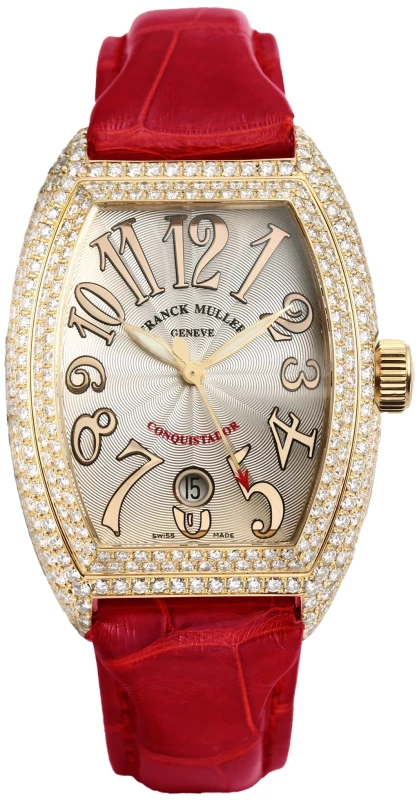 Franck Muller Conquistador 18K Yellow Gold Diamonds Lady's Watch