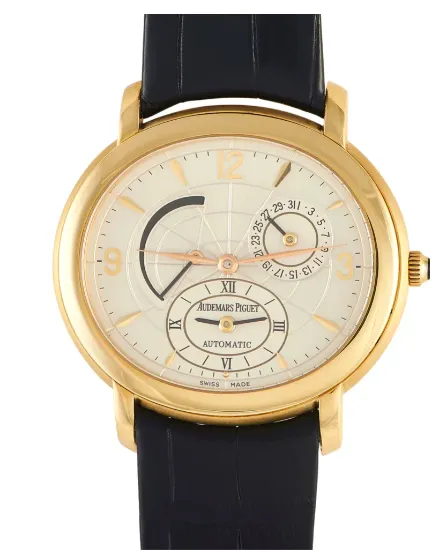 Audemars Piguet Millenary Power Reserve Dual Time 18K Yellow Gold Men's Watch