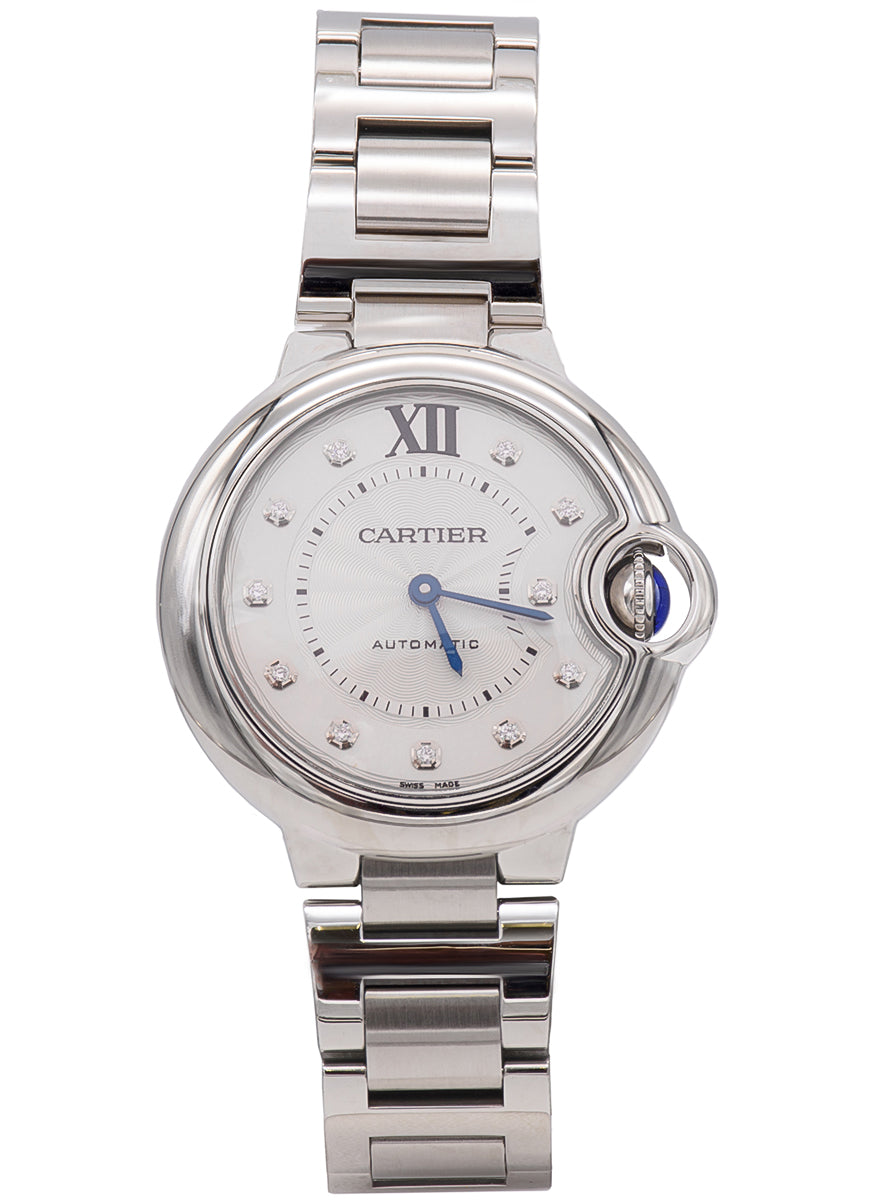 Cartier Ballon Bleu Stainless steel & Diamonds Lady's Watch