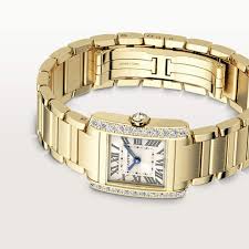 Cartier Tank Française 18K Yellow Gold & Diamonds Lady's Watch