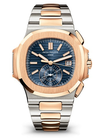 Patek Philippe Nautilus Flyback Сhronograph 18K Rose Gold & Stainless steel Mens Watch
