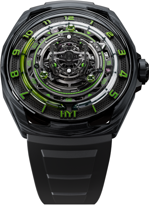 HYT Conical Tourbillon Black Eklipse Carbon & Black coated Titanium Men's Watch