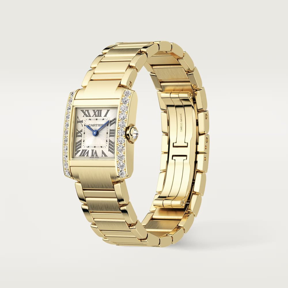 Cartier Tank Française 18K Yellow Gold & Diamonds Lady's Watch