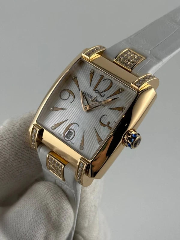 Ulysse Nardin Caprice Full 18K Rose Gold & Diamonds Lady's Watch