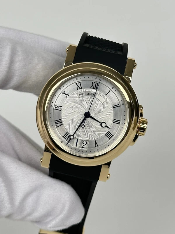 Breguet Marine Automatic Big Date 18K Yellow Gold Mens Watch