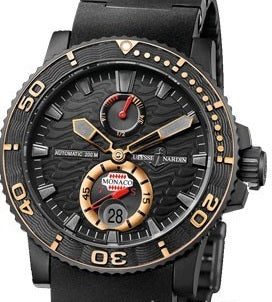 Ulysse Nardin Marine Diver DLC Stainless steel & 18K Rose Gold Men's Watch