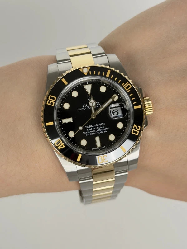 Rolex Submariner Date Stainless Steel & 18k Yellow Gold Men's Watch