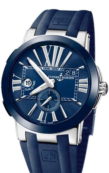 Ulysse Nardin Executive Dual Time Stainless steel & Ceramic Men's Wath