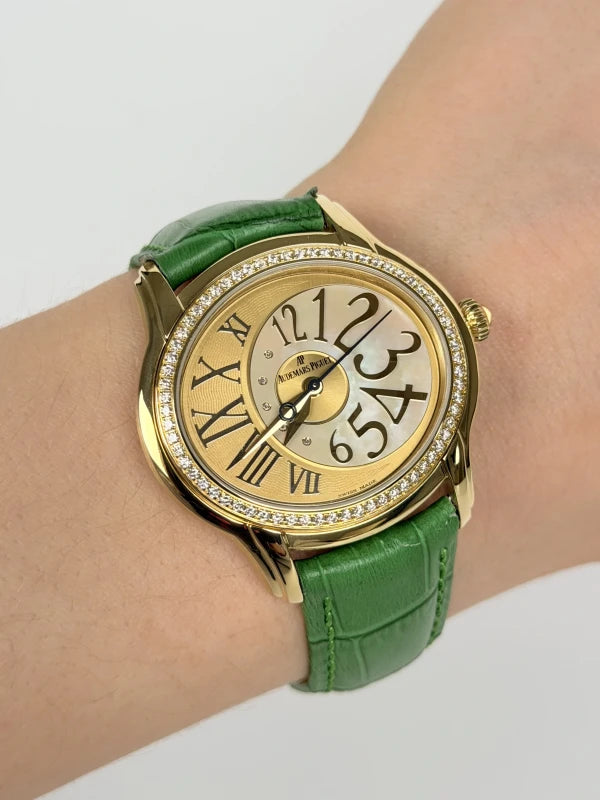 Audemars Piguet Millenary 18K Yellow Gold & Diamonds Ladies Watch