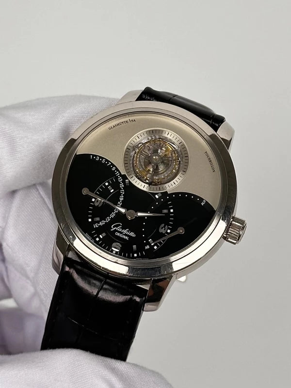 Glashütte Original PanoTourbillon XL 18K White Gold Men's Watch