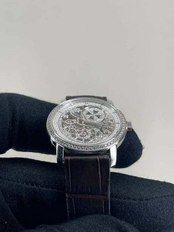 Vacheron Constantin Traditionnelle 18K White Gold & Diamonds Lady's Watch