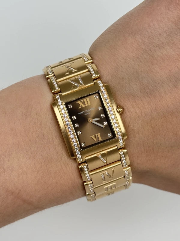 Patek Philippe Twenty-4 18K Rose Gold & Diamonds Ladies Watch