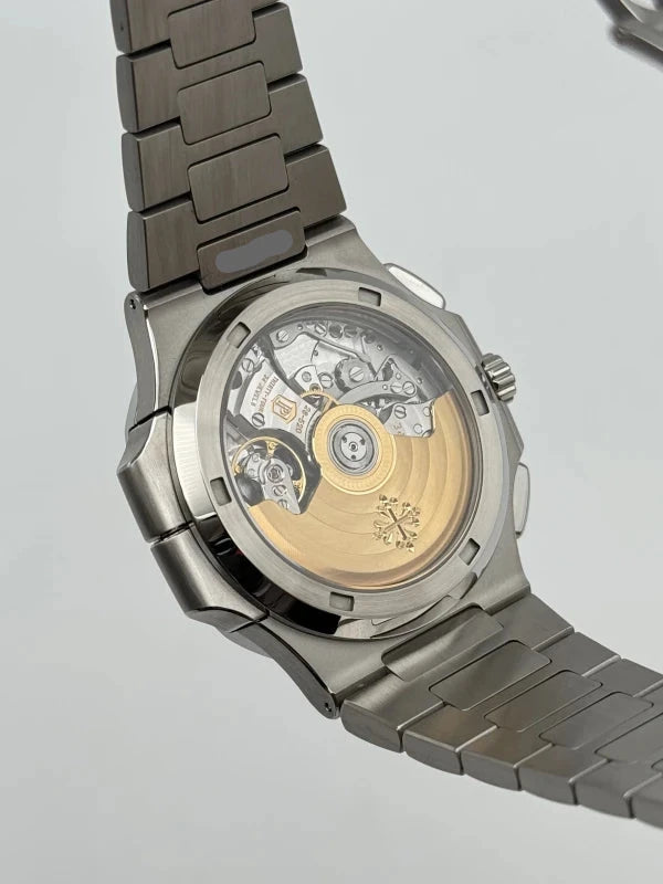 Patek Philippe Nautilus Chronograph Travel Time Stainless Steel Men's Watch