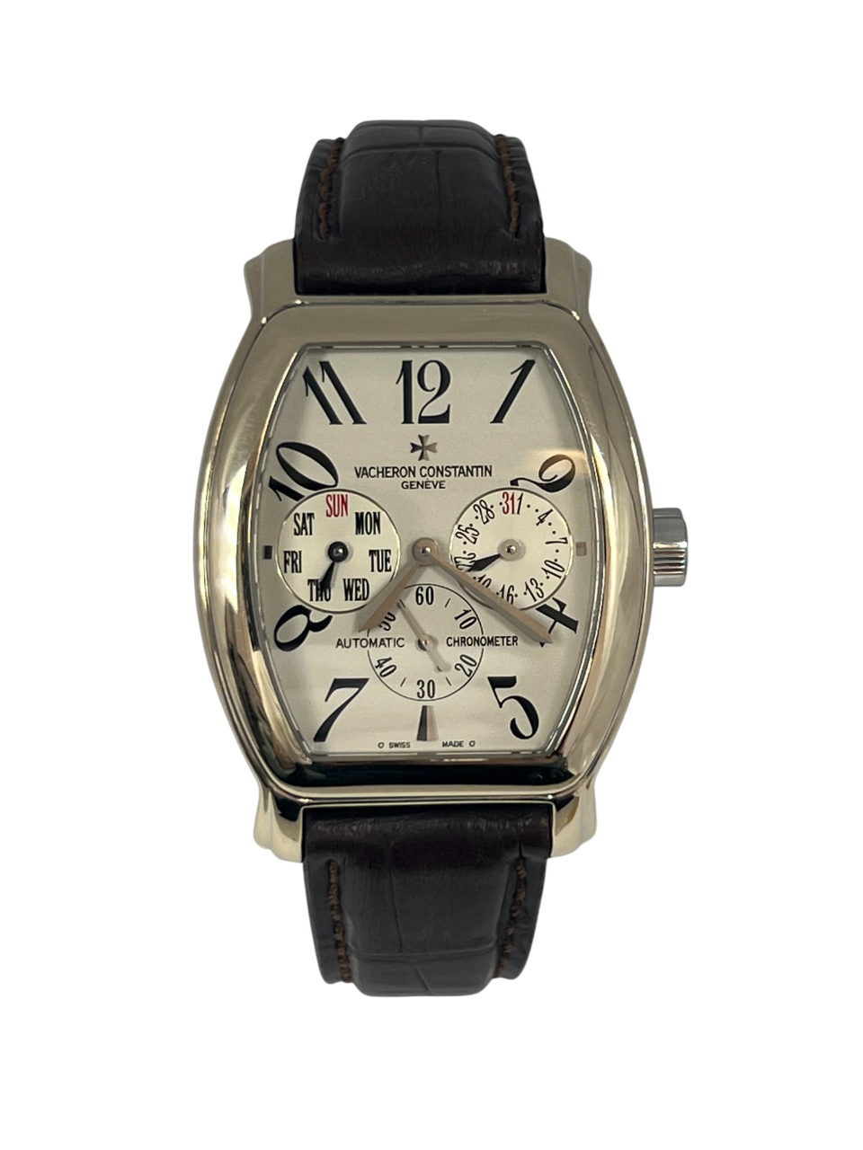 Vacheron Constantin Malte Tonneau 18K White Gold Men's Watch