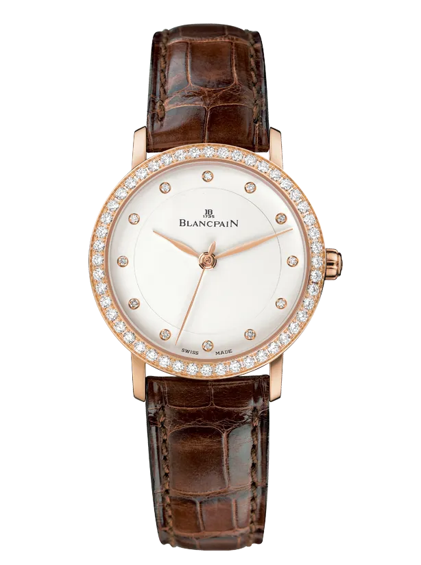 Blancpain Villeret Ultra-Slim Ultraplate 18K Red gold & Diamonds Lady's Watch