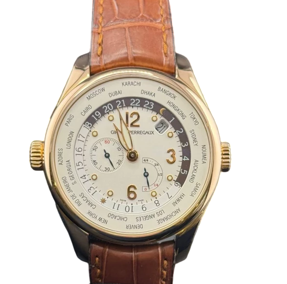 Girard Perregaux Traveller ww.tc Financial Power Reserve 18K Rose Gold Men's Watch