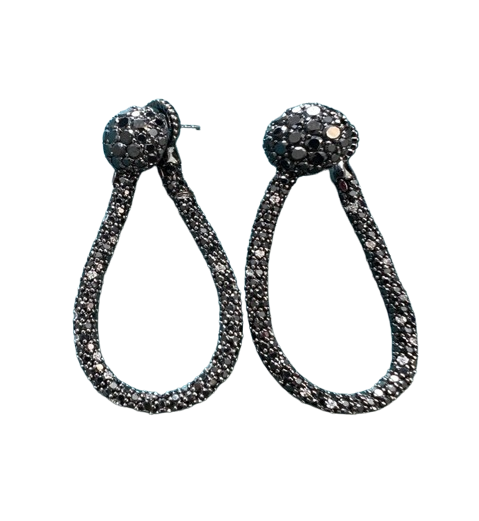 Roberto DeMeglio Black Diamond Earrings