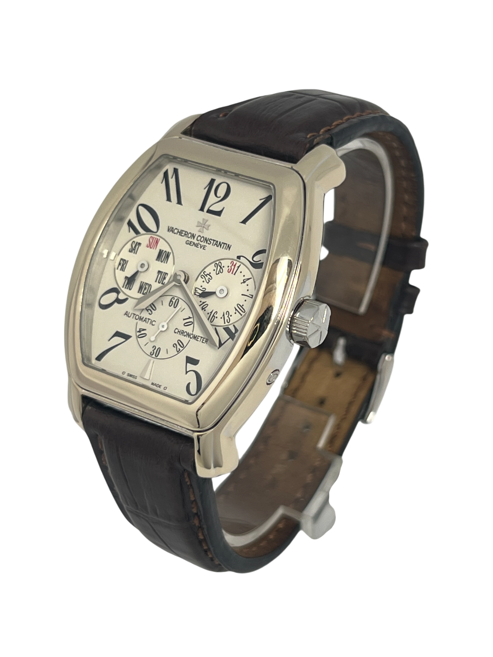 Vacheron Constantin Malte Tonneau 18K White Gold Men's Watch