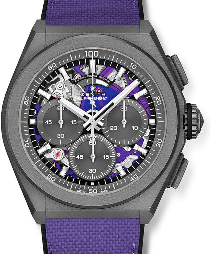 Zenith Defy El Primero 21 Chronograph Ultraviolet Matte Titanium Men's Watch