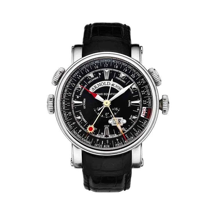 Arnold & Son Hornet World Timer Stainless steel Men's Watch