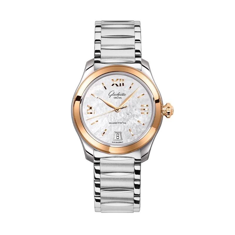 Glashutte Original Lady Collection Serenade Stainless steel & 18K Rose Gold Lady's Watch