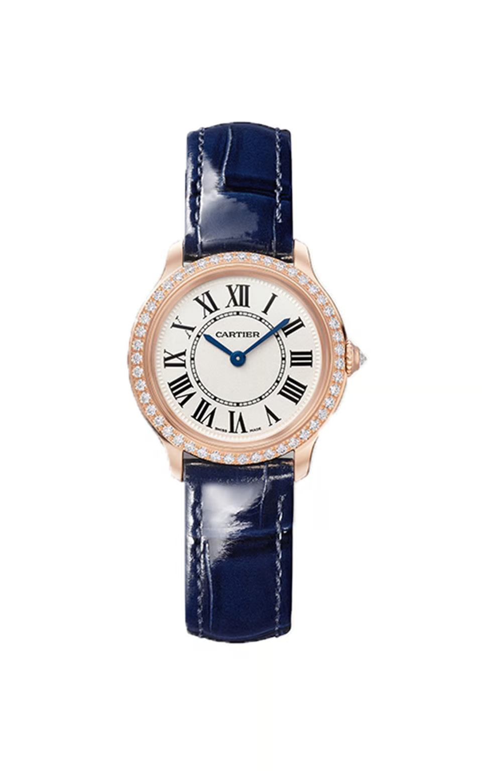 Cartier Ronde Louis Cartier 18K Rose Gold & Diamonds Lady's Watch