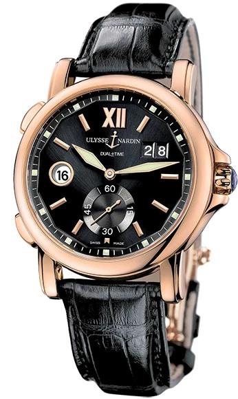 Ulysse Nardin Executive Dual Time 18K Rose & Gold Men's Watch