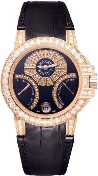 Harry Winston Ocean Biretro 18K Rose Gold & Diamonds Unisex Watch