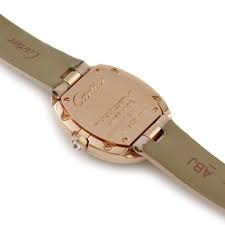 Cartier Baignoire 18K Rose Gold & Diamonds Ladies Watch