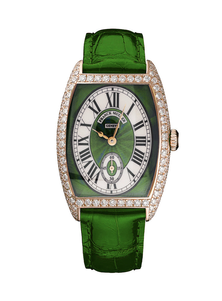Franck Muller Cintree Curvex Chronometr 18K Yellow Gold & Diamonds Lady's Watch