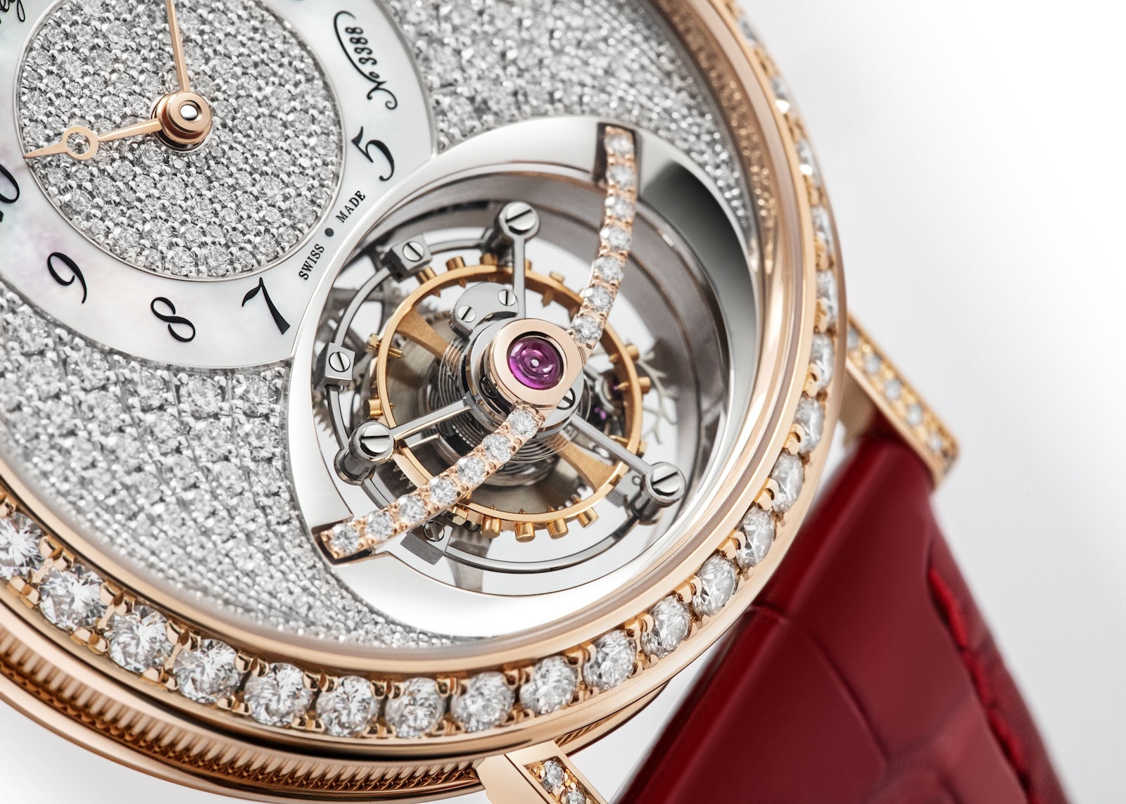 Breguet Classique Tourbillon 18K Rose Gold & Diamonds Lady's Watch