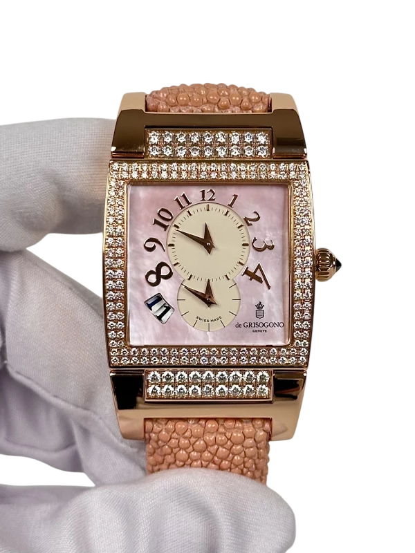 De grisogono Instrumento 18K Rose Gold & Diamonds Lady's Watch