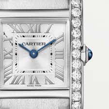 Cartier Tank Française Stainless Steel & Diamonds Lady's Watch