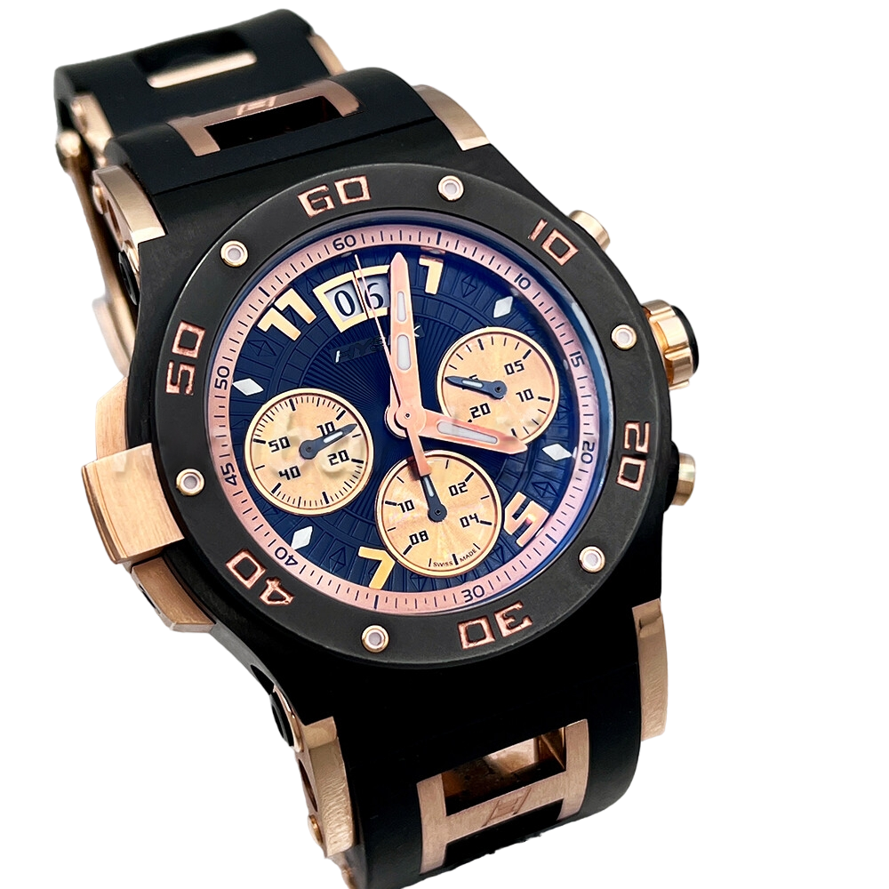 Jorg Hysek Abyss Explorer Chronograph LE 18K rose gold & PVD Stainless  steel Men's Wath