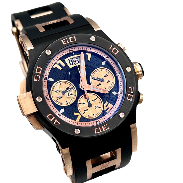 Jorg Hysek Abyss Explorer Chronograph LE 18K rose gold & PVD Stainless  steel Men's Wath