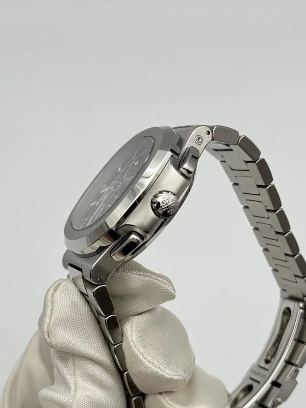 Patek Philippe Nautilus Chronograph Travel Time Stainless Steel Men's Watch