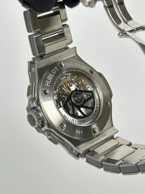 Hublot Big Bang Stainless Steel & Diamonds Earl Gray Unisex Watch