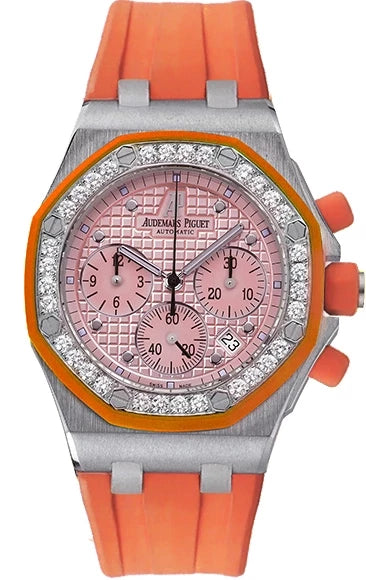 Audemars Piguet Royal Oak Offshore 18K White Gold & Diamonds Ladies Watch