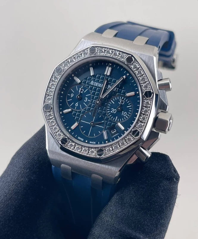 Audemars Piguet Royal Oak Stainless Steel & Diamonds Lady's Watch