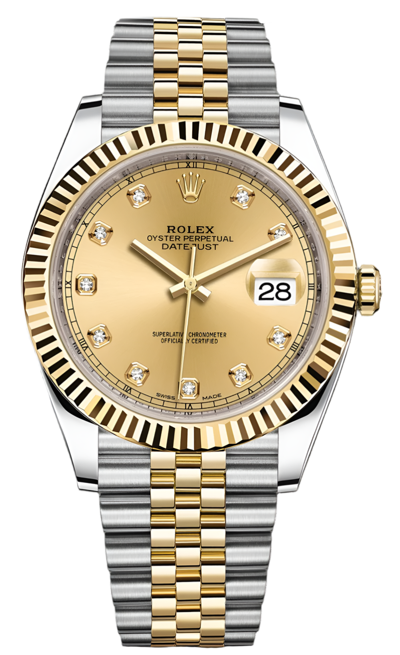 Rolex Datejust 41mm Stainless steel 18K Yellow Gold Men s Watch Worldofluxuryus