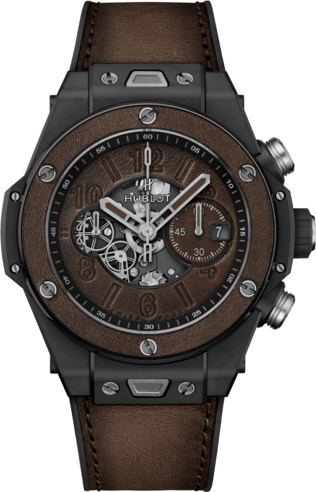 Hublot Big Bang Unico Berluti Cold Brown Limited Edition Black Ceramic Men’s Watch