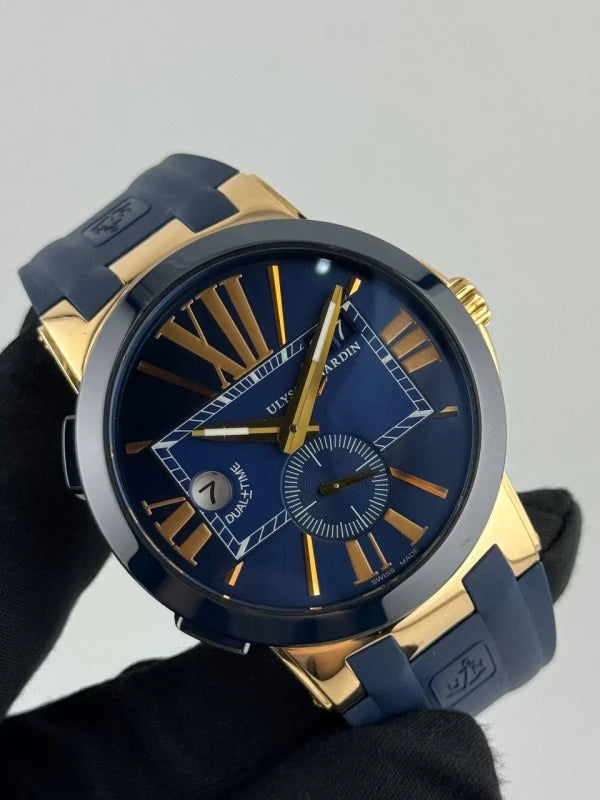 Ulysse Nardin Executive Dual Time 18K Rose Gold Men's Watch