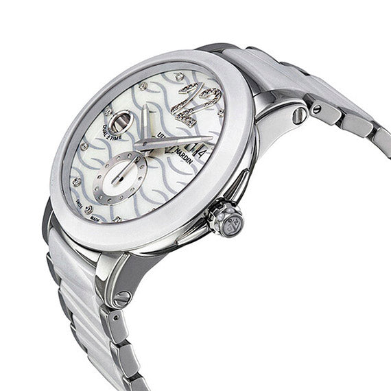 Ulysse Nardin Executive Dual Time Stainless steel & Ceramic Lady Watch