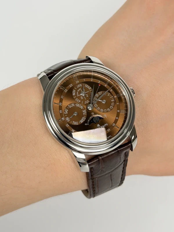 Blancpain Le Brassus Moon Phase Platinum Men's Watch